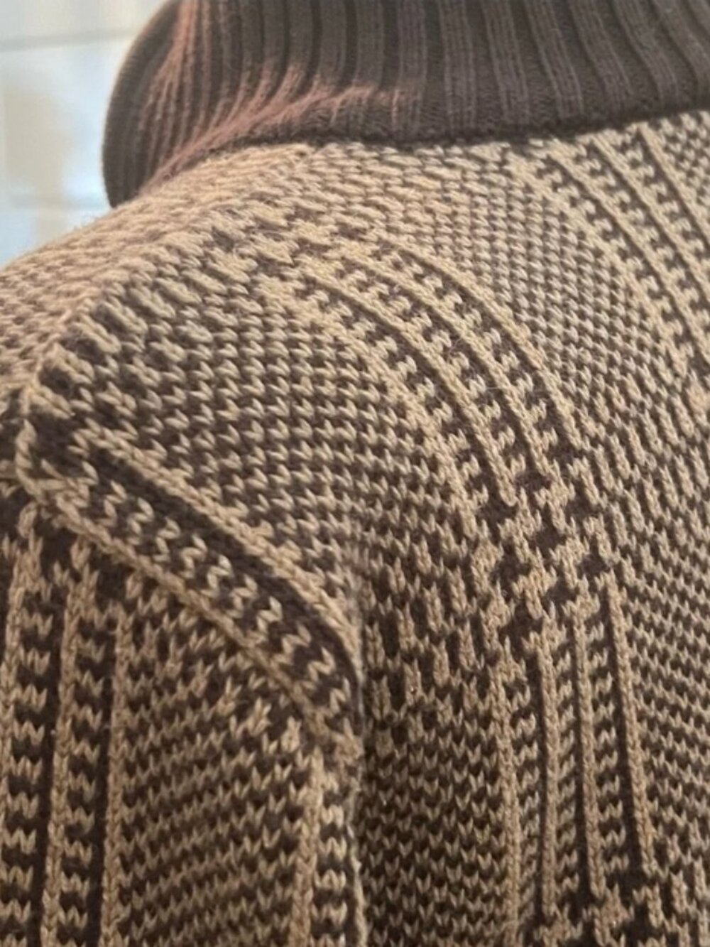LAUREN RALPH LAUREN Plaid Knit Zip-Up Cardigan - XL - Picture 4 of 7